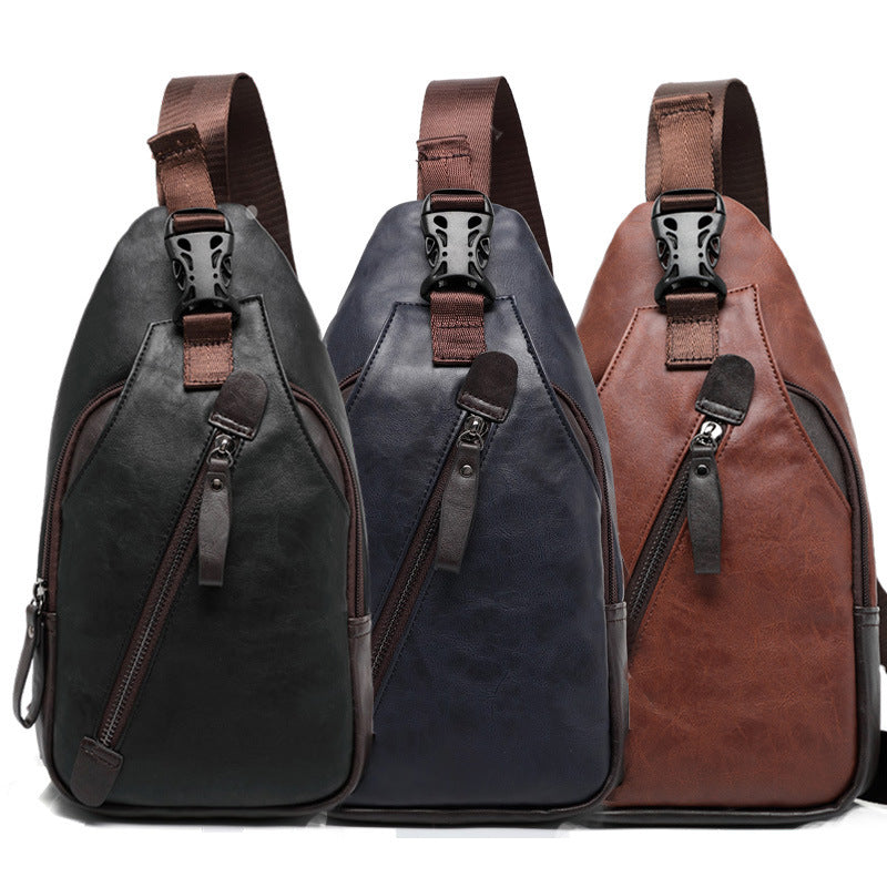 🧳 Riñonera de cuero sintético para hombre: ligera, organizada y 3 en 1: úsala como riñonera, bandolera o bolso de mano 🔥