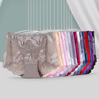 【5 piezas 29 euros】Ropa interior de mujer sexy y transparente hasta media cintura【40-105 kg】