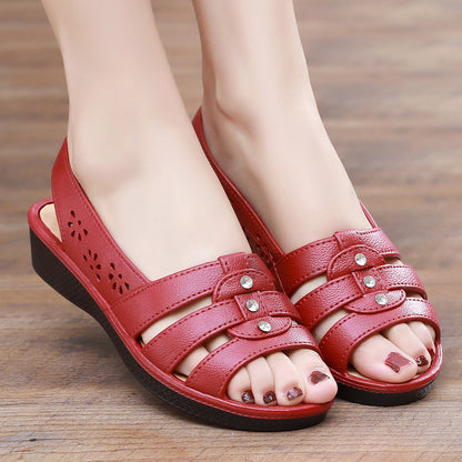 【50%OFF】【36-40】Nuevas sandalias de verano para mujer, informales y cómodas, planas, antideslizantes y resistentes al desgaste