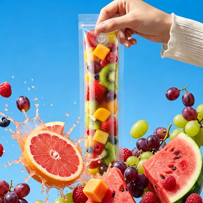 💖【100 unidades】por solo 24 euros🍦🍓Bolsas desechables para hacer paletas heladas caseras con hielo picado apto para alimentos.