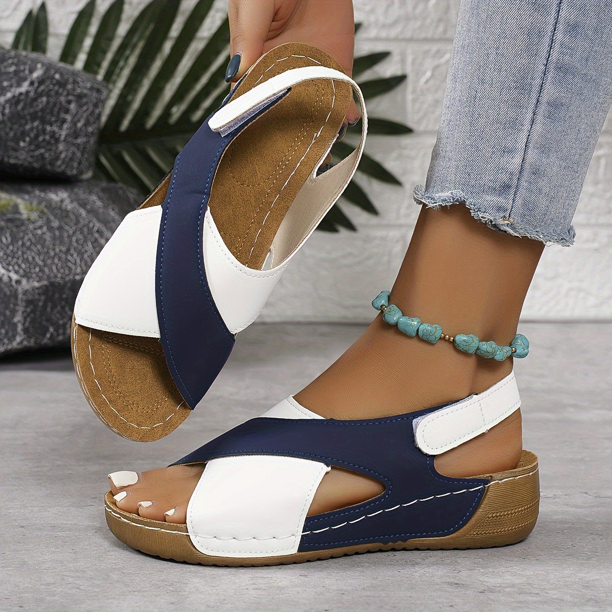 【30%OFF】【36-43】🔥Sandalias ortopédicas de tacón inclinado ultra cómodas