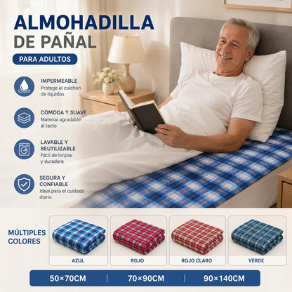 Oferta por tiempo limitado (50*70cm) Almohadilla lavable y transpirable para el cuidado de pañales para adultos
