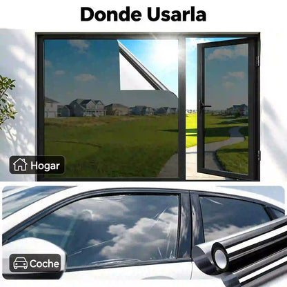 📱【150 cm × 1 m】🚗Película para ventanas con aislamiento térmico y protección de la privacidad: apta tanto para dormitorios como para las ventanillas del coche.
