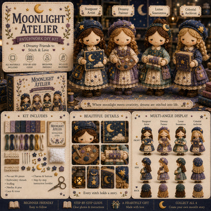 🎁Último día: ¡Disfruta de un 49% de descuento! 🧵 Kit de patchwork para armar en miniatura de la serie Mundo en miniatura.