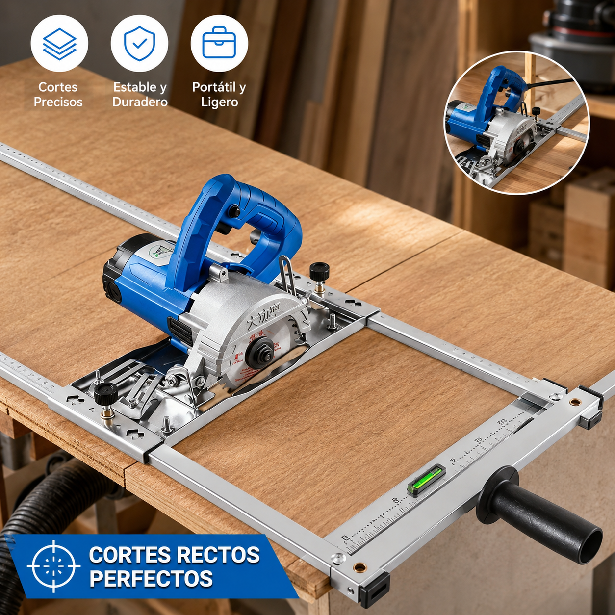 🛠️Herramienta de corte para posicionar el borde de rieles multifuncionales
