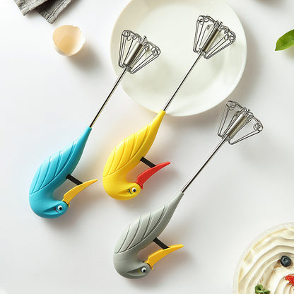【Compra 1 y llévate 1 gratis】【2 piezas】Batidor de huevos semiautomático de acero inoxidable