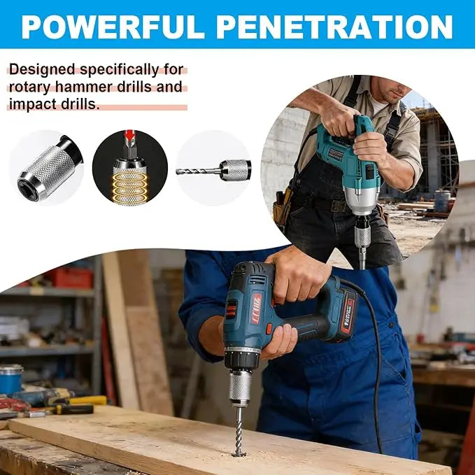 🔧🎉【Mitad de precio】Convertidor de llave eléctrica a taladro percutor