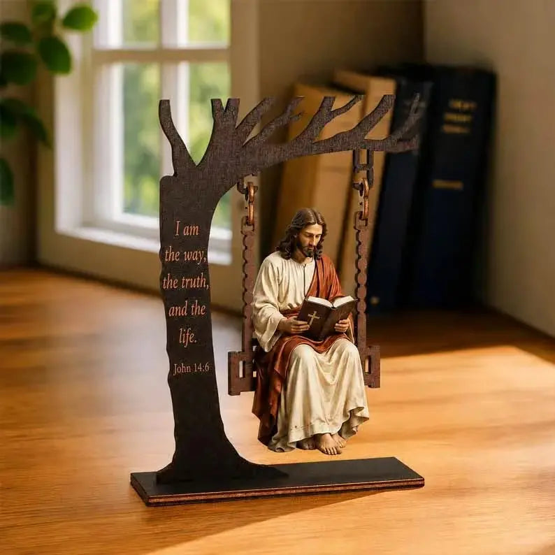 🔥Compra 1 y llévate 1 gratis🔥🔥 Último día: 50 % de descuento - ✝️📚 Adorno colgante cristiano de Jesús