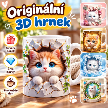 🎁 Kreativní hrnek na kávu s kočkou, vynikající dárek