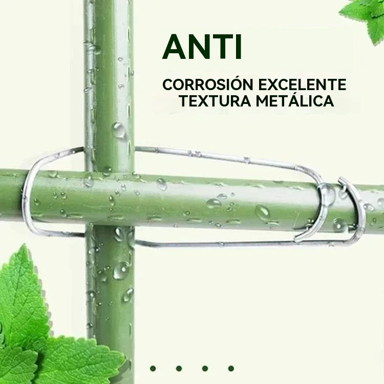 🔥【Compre 15 y obtenga 15 gratis】Hebilla fija de escalada de ratán, hebilla de conexión de poste de soporte, hebilla de plantación de alambre de plantación