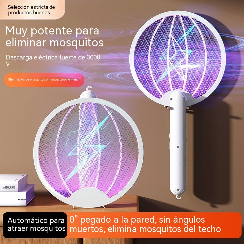 🦟Raqueta Eléctrica Mata Mosquitos Recargable 2 en 1