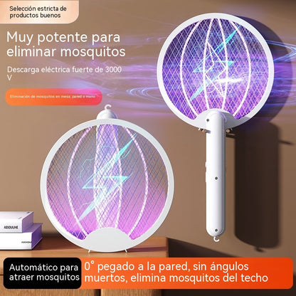 🦟Raqueta Eléctrica Mata Mosquitos Recargable 2 en 1