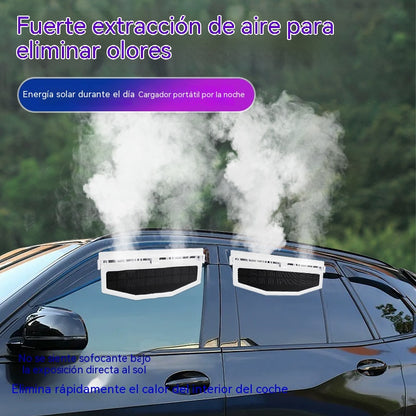 ☀️ Ventilador Solar de Alta Potencia – Aire Fresco Sin Gastar Electricidad