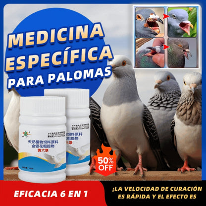 🔥50%OFF🔥🕊️🕊️100 comprimidos, medicamento especial para palomas mensajeras, tratamiento 6 en 1 para palomas: ¡curación rápida, resultados significativos!