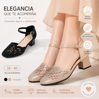 💞【35~40】Nuevas y elegantes sandalias de tacón bajo para