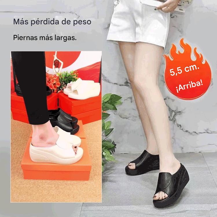 🔥👡【35-42】Sandalias modernas para mujer, confeccionadas en piel auténtica con suela suave y gruesa (2026)