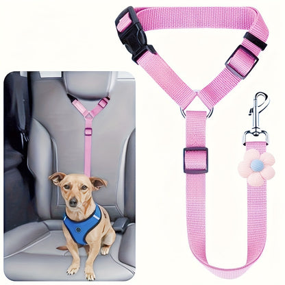 [2 pieza 22 euros] Cinturón de seguridad para perros y correa para pasear (2 en 1)