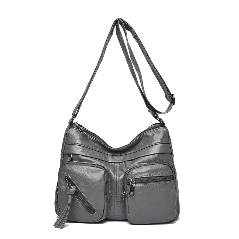 【💥Último día de rebajas💥】Nuevo bolso bandolera multicapa de gran capacidad para mujer, elegante y sencillo.