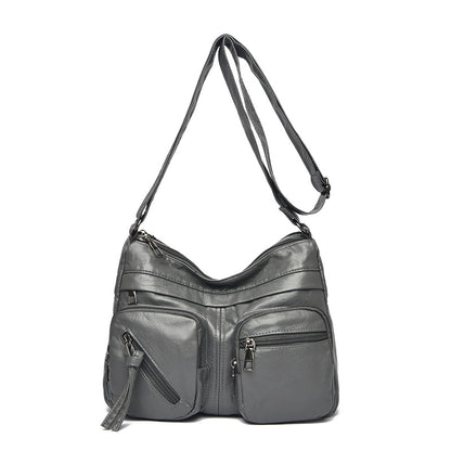 【💥Último día de rebajas💥】Nuevo bolso bandolera multicapa de gran capacidad para mujer, elegante y sencillo.