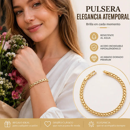 ✨ Pulsera Elegante de Cadena Dorada para Mujer | Sofisticación para Cada Día