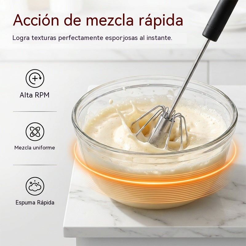 🔥【Juego de 3 piezas】Solo 26 euros 💖 Batidor de huevos semiautomático de acero inoxidable