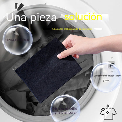 【Compra 1 y llévate 1 gratis】【2 caja/20 comprimidos】 Hojas para teñir ropa: restauran el color de prendas y pantalones negros o blancos desgastados o amarillentos.