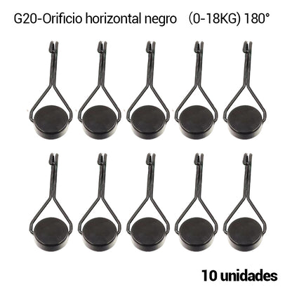 🔥【10 piezas】✨Gancho metálico magnético sin necesidad de taladrar, capacidad de carga máxima de 18 kg.