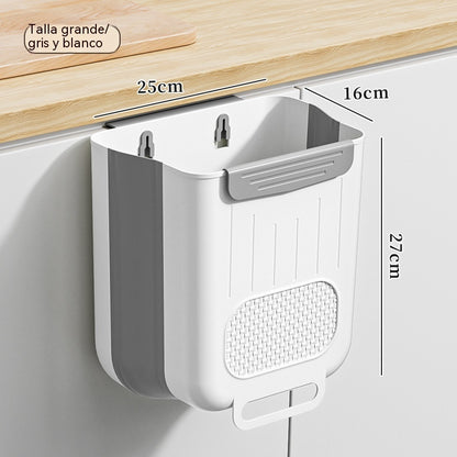 🗑️🚪Cubo de basura plegable colgante para cocina, cubo de basura colgante para puerta de armario doméstico