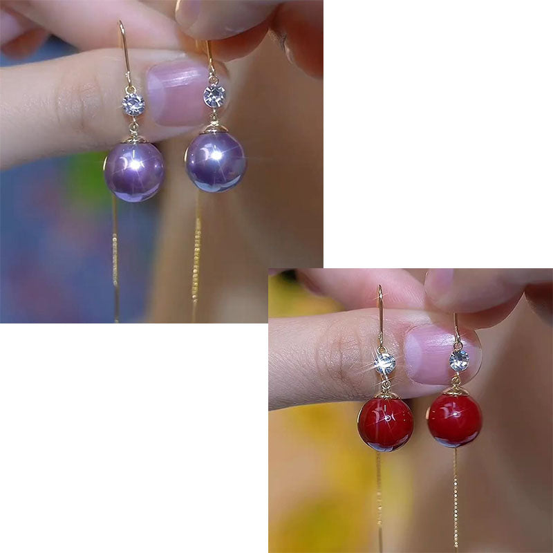 🔥Compra 1 y llévate 1 gratis🔥💞Pendientes de rosa roja con tallo de cristal