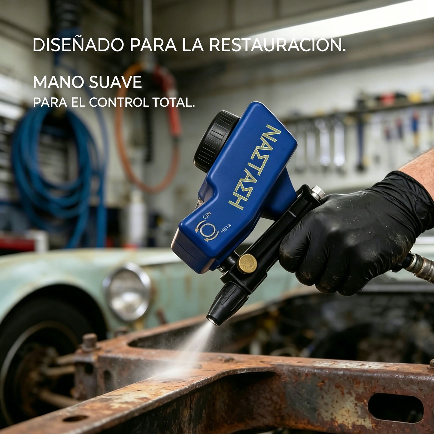 🔫✨ Pistola de chorro de arena portátil alimentada por gravedad: para eliminar óxido, grabar y desbarbar.