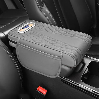 Caja de almacenamiento multifuncional para coche 3 en 1 de piel.