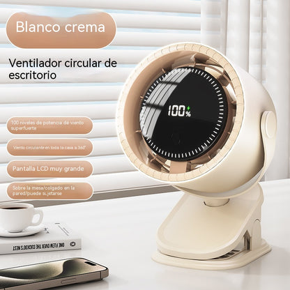 🧊🍃Nuevo ventilador de escritorio tipo turbina sin aspas (se puede montar en la pared)