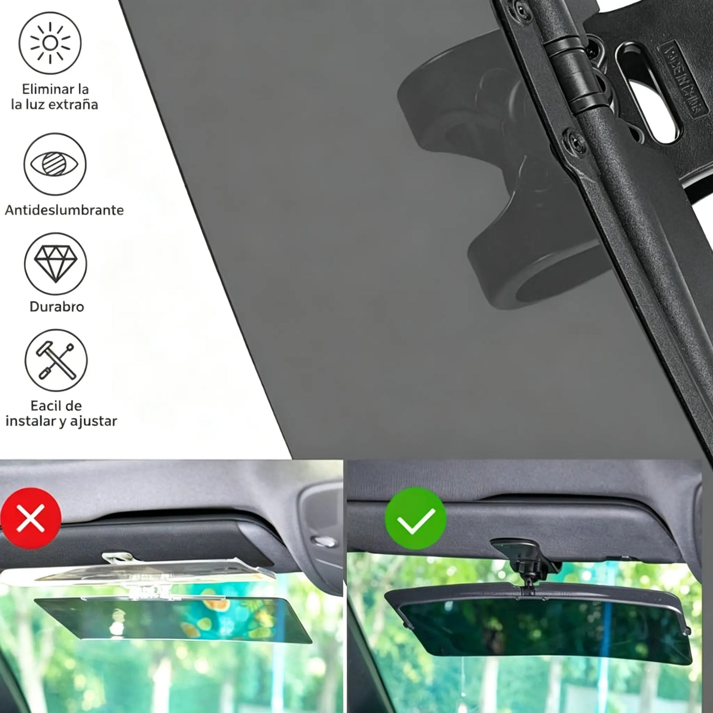 🚗😎Extensión de visera parasol antideslumbrante para coche！
