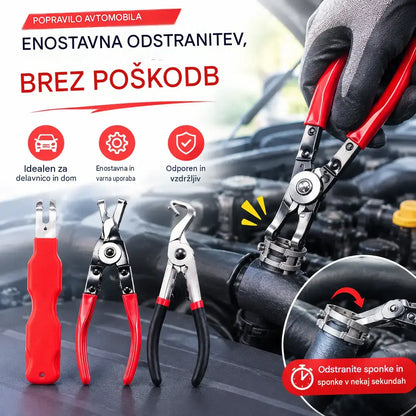 【3-delni komplet】Večfunkcijski komplet klešč za popravilo avtomobilov [klešče za sponke + orodje za dvigovanje + klešče za akumulatorske priključke]