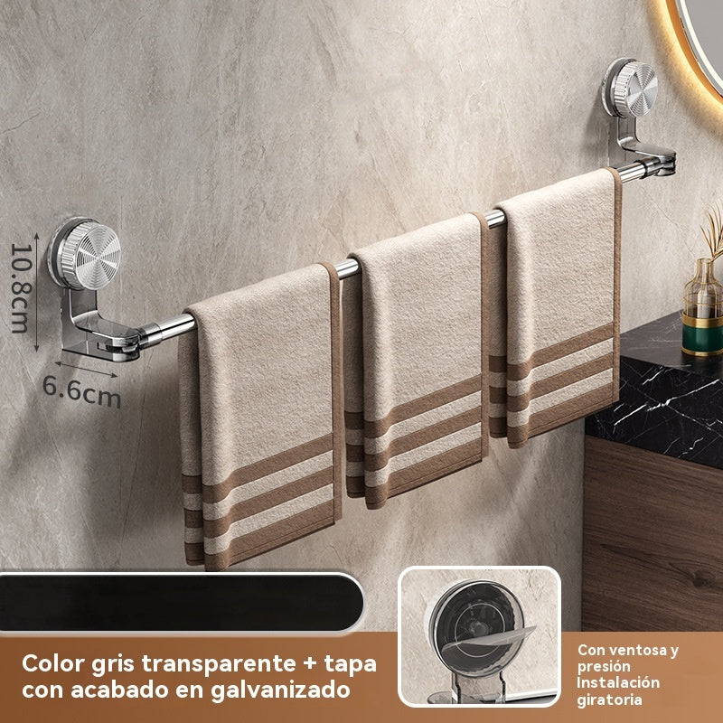 🎁Precio más bajo por tiempo limitado✨🚿Diseño ligero y sin perforaciones —Toallero retráctil con ventosa