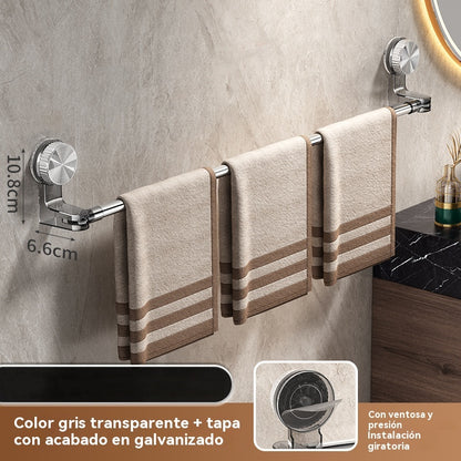 🎁Precio más bajo por tiempo limitado✨🚿Diseño ligero y sin perforaciones —Toallero retráctil con ventosa