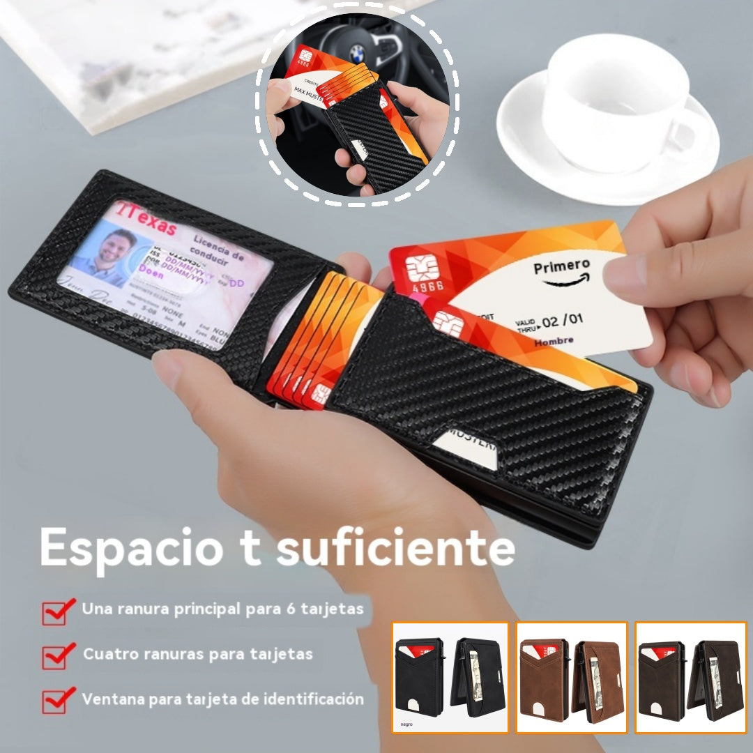 🔒 Cartera Inteligente Pop-Up con RFID – Acceso Rápido y Estilo Premium