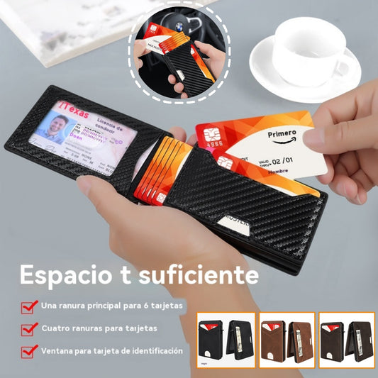 🔒 Cartera Inteligente Pop-Up con RFID – Acceso Rápido y Estilo Premium