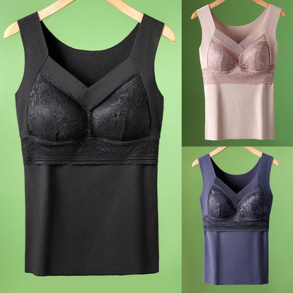 【3 piezas】【40-100 kg】Ropa interior de encaje de terciopelo de ganso de otoño e invierno, espalda hermosa, accesorios para fruncir el pecho, prevención de la flacidez del pecho