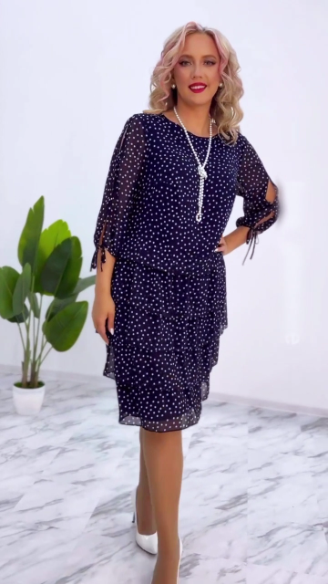🥰【S-5XL】 Nuevo y elegante vestido suelto de lunares