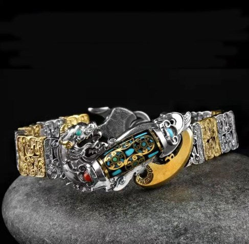 🎉⏰Oferta por tiempo limitado:🔥🧿Nueve ojos Dzi Pulsera de cuentas Pulsera Pixiu