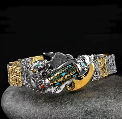 🎉⏰Oferta por tiempo limitado:🔥🧿Nueve ojos Dzi Pulsera de cuentas Pulsera Pixiu