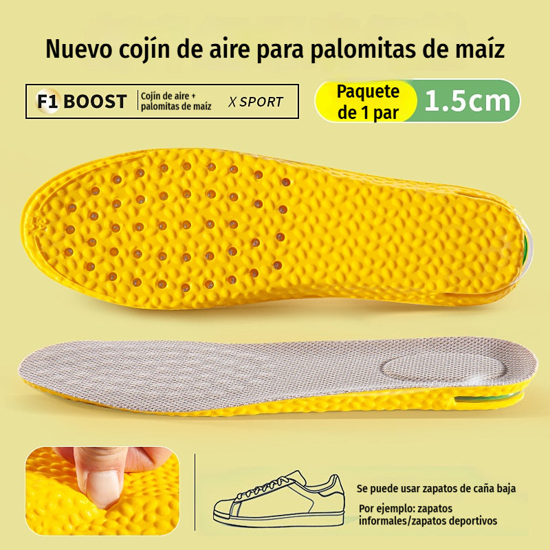 💥【Compra uno y llévate otro gratis】2 pares 👟Plantillas cómodas con cojín de aire y efecto de aumento de estatura 📈