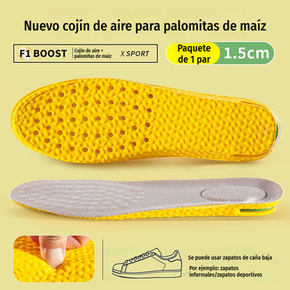 💥【Compra uno y llévate otro gratis】2 pares 👟Plantillas cómodas con cojín de aire y efecto de aumento de estatura 📈