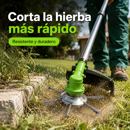 【Eliminación rápida de malas hierbas】Desbrozadora de alambre de acero
