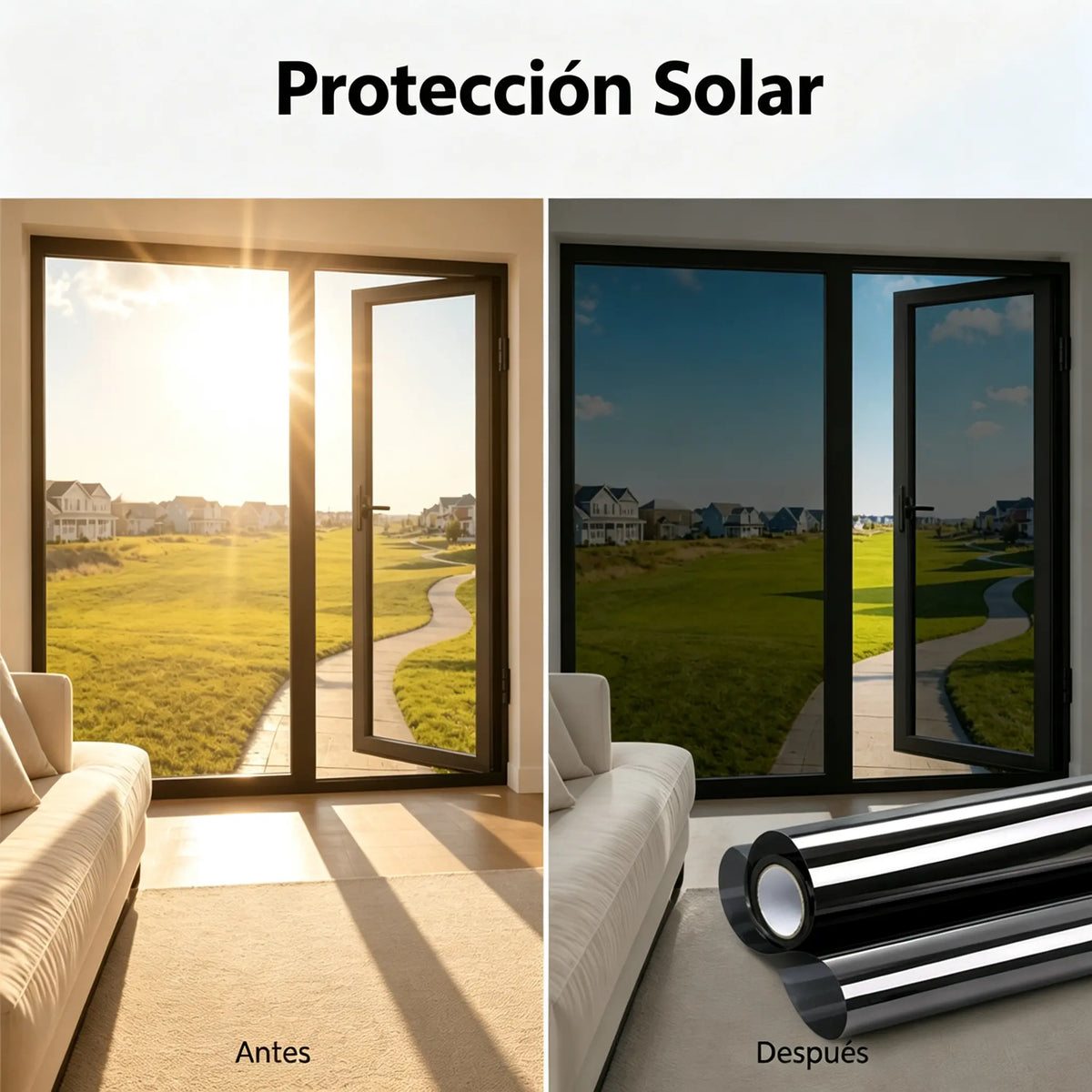 📱【150 cm × 1 m】🚗Película para ventanas con aislamiento térmico y protección de la privacidad: apta tanto para dormitorios como para las ventanillas del coche.