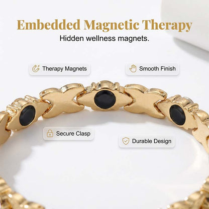 ✨🧲 Pulsera magnética con incrustaciones de diamantes: una opción saludable y elegante para usar las 24 horas. Ligera y ajustable, ¡el regalo perfecto para hombres y mujeres! 💎💖