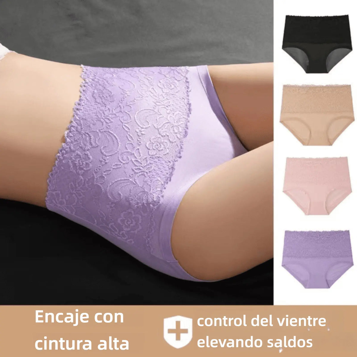 🔥¡Solo 4.5 € por pieza! 6 piezas 27 Euros✨Bragas de cintura alta ultra elásticas y transpirables – realzan glúteos y moldean el abdomen sin apretar💥