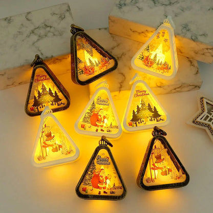 🌲🎅【4 kus 640 Kč】🎁✨Vianočné retro nočné svetielka | Svietiaca dekorácia v tvare snehuliaka + dekorácia na okennú poličku alebo stôl