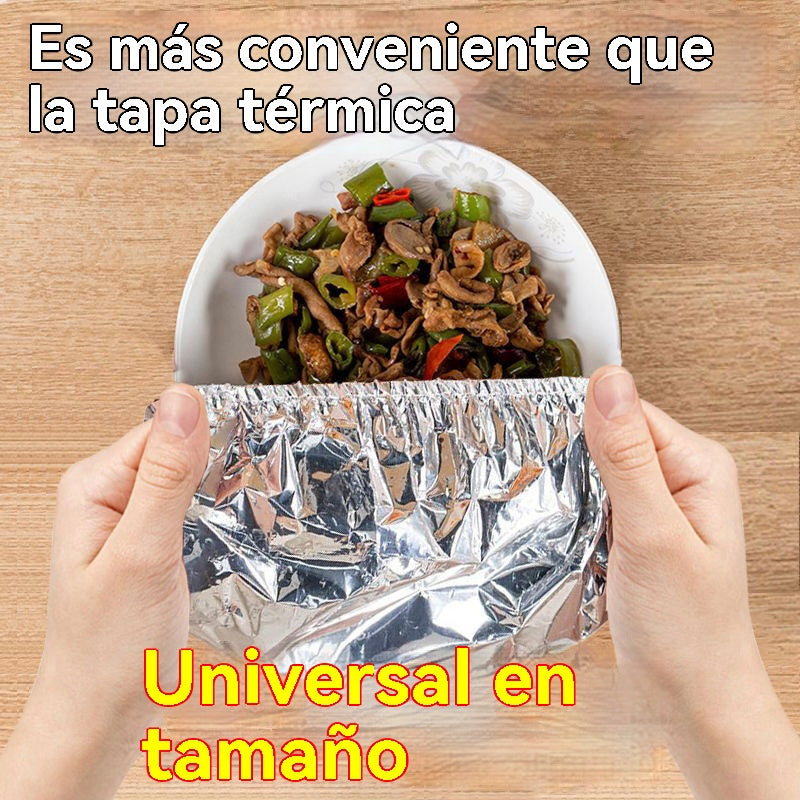 【50piezas】Cubierta térmica de papel de aluminio apto para alimentos
